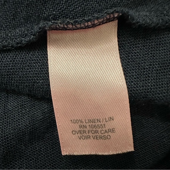 Calypso Saint Barth Open Linen Cardigan Long Sleeve Blue Lightweight Medium READ - Picture 5 of 6